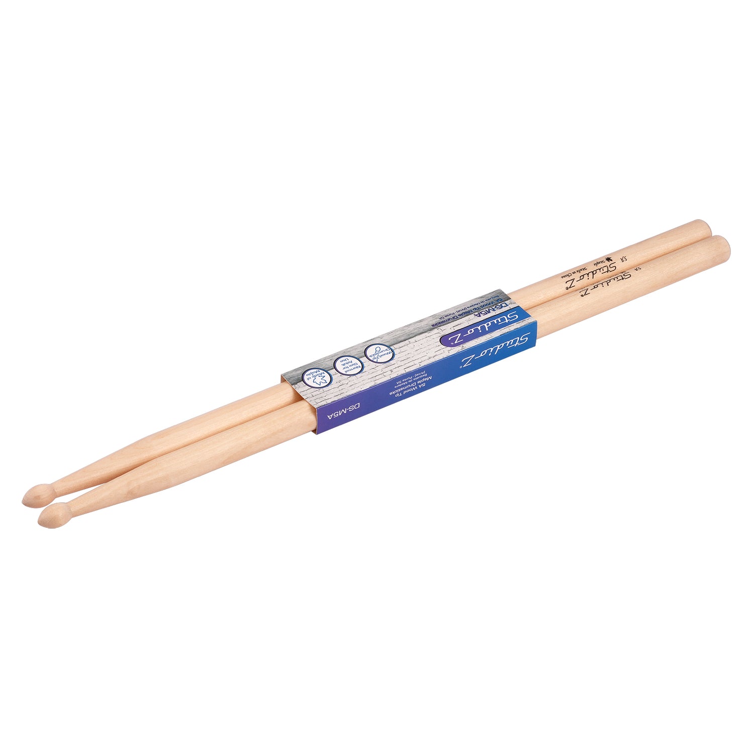 Maple Drumsticks, 5A Wood Tip (DS-M5A)