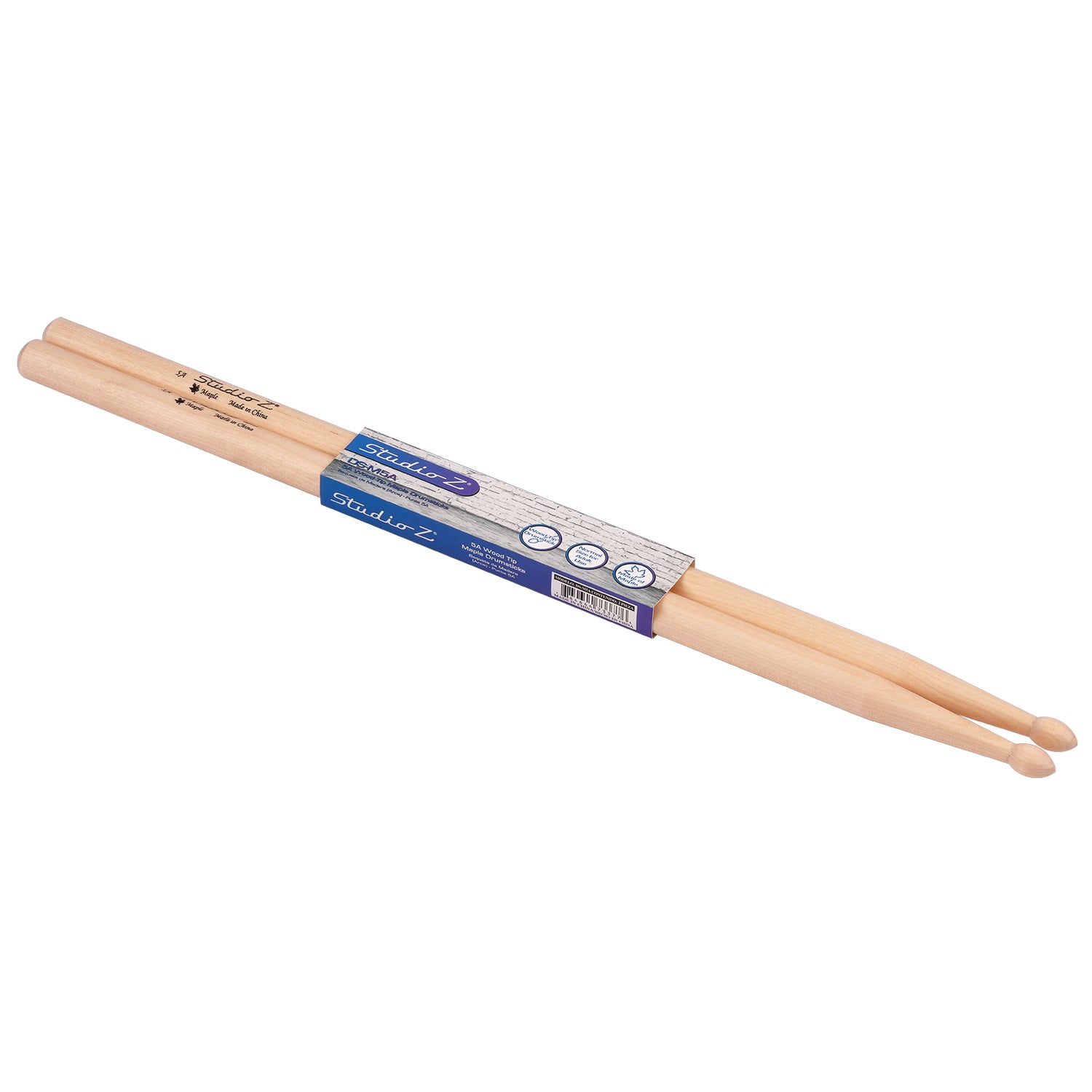 Maple Drumsticks, 5A Wood Tip (DS-M5A)