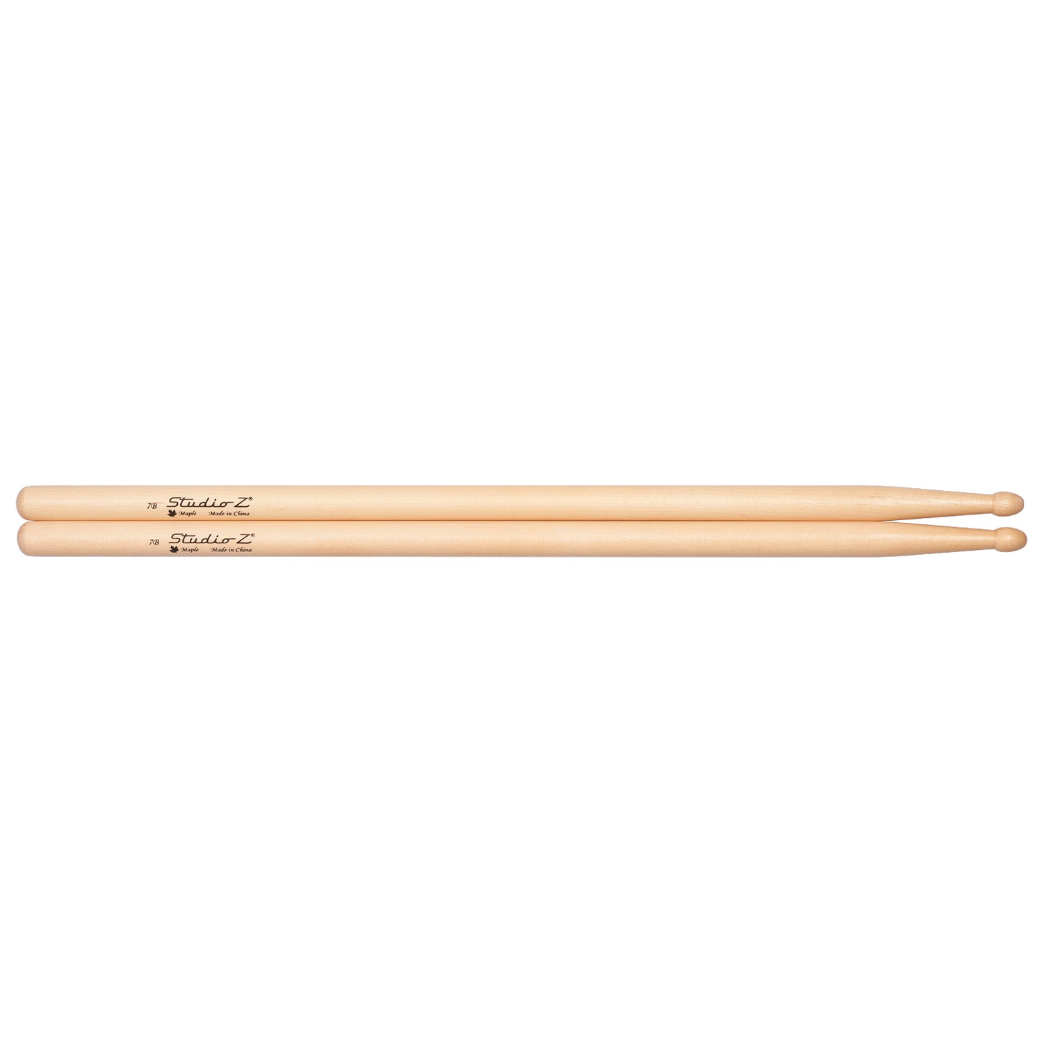 Maple Drumsticks, 7B Wood Tip (DS-M7B)