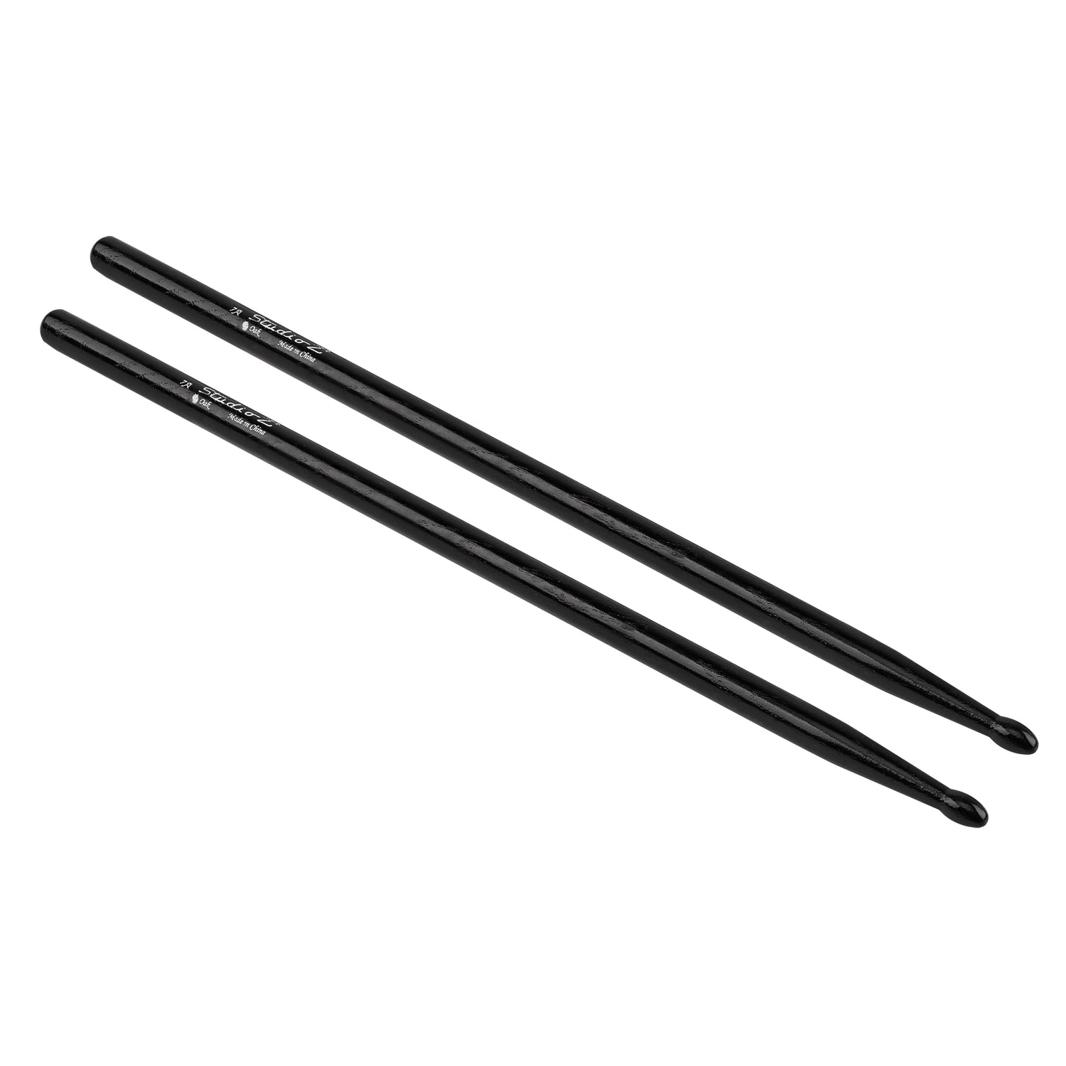 Black Oak Drumsticks, 7A Wood Tip (DS-OK7A BLK)