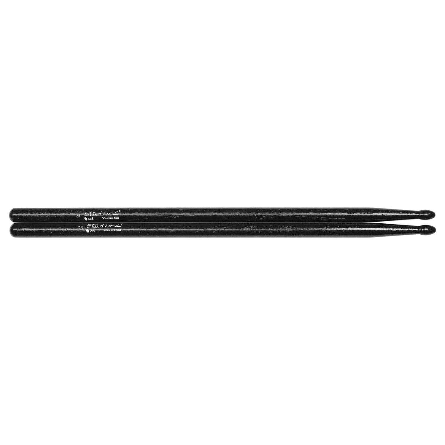 Black Oak Drumsticks, 7A Wood Tip (DS-OK7A BLK)