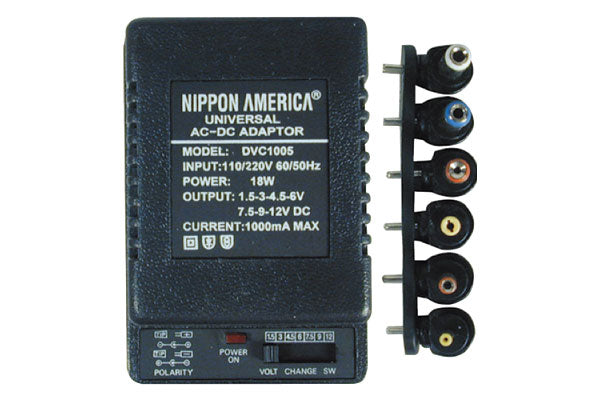 Multi-Outlet Universal AC/DC Adapter (DVC-1005) – NipponAmerica