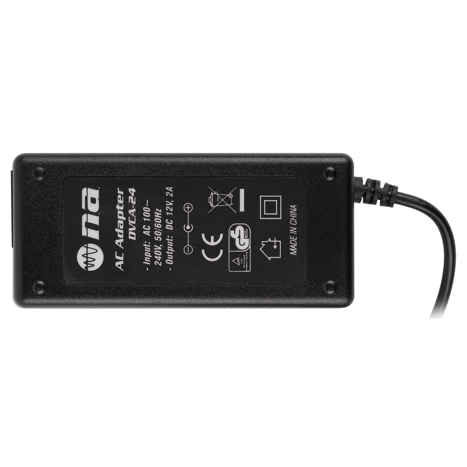 12V 2A AC to DC Power Supply Adapter (DVCA-24)