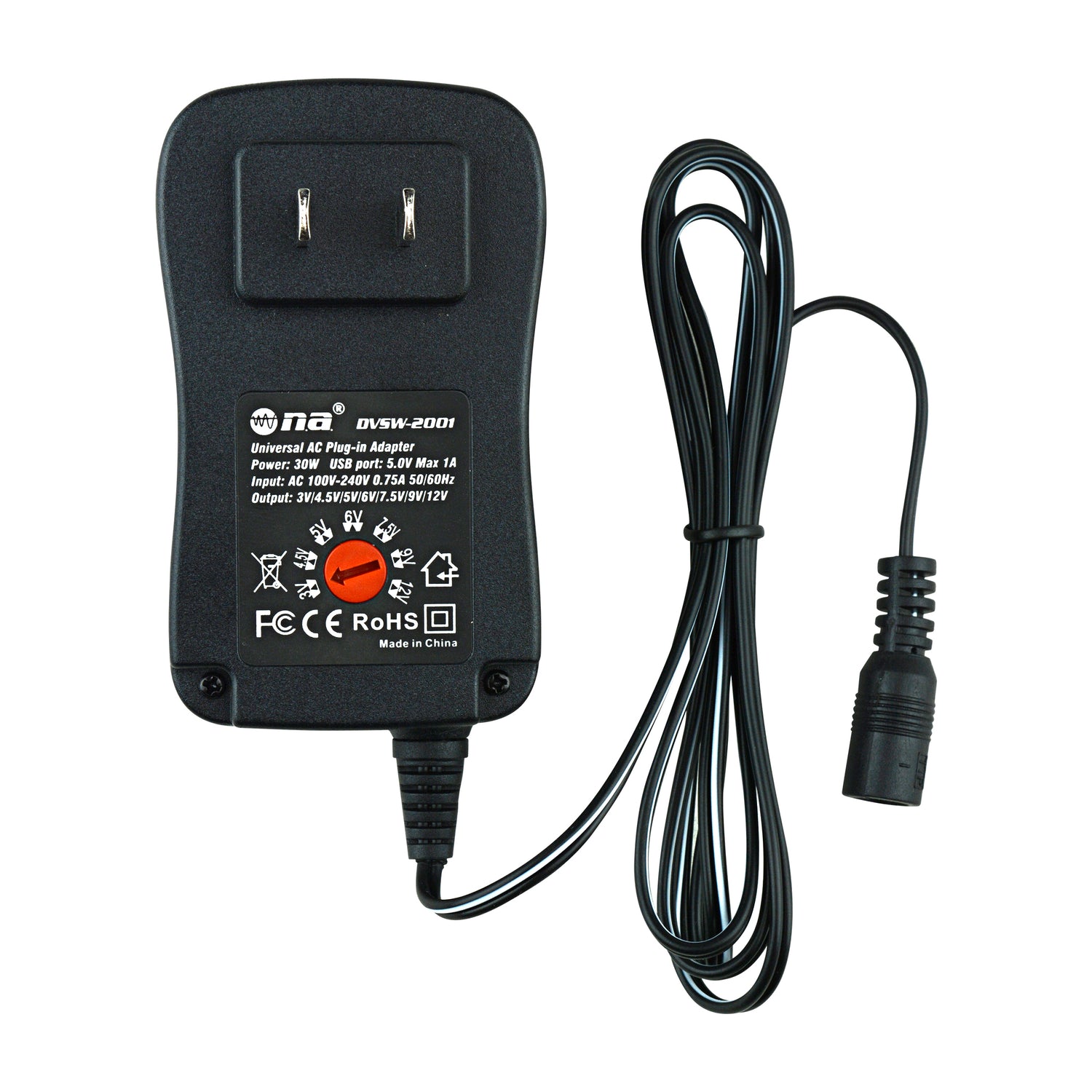 Universal AC Plug-In Adapter (DVSW-2001)