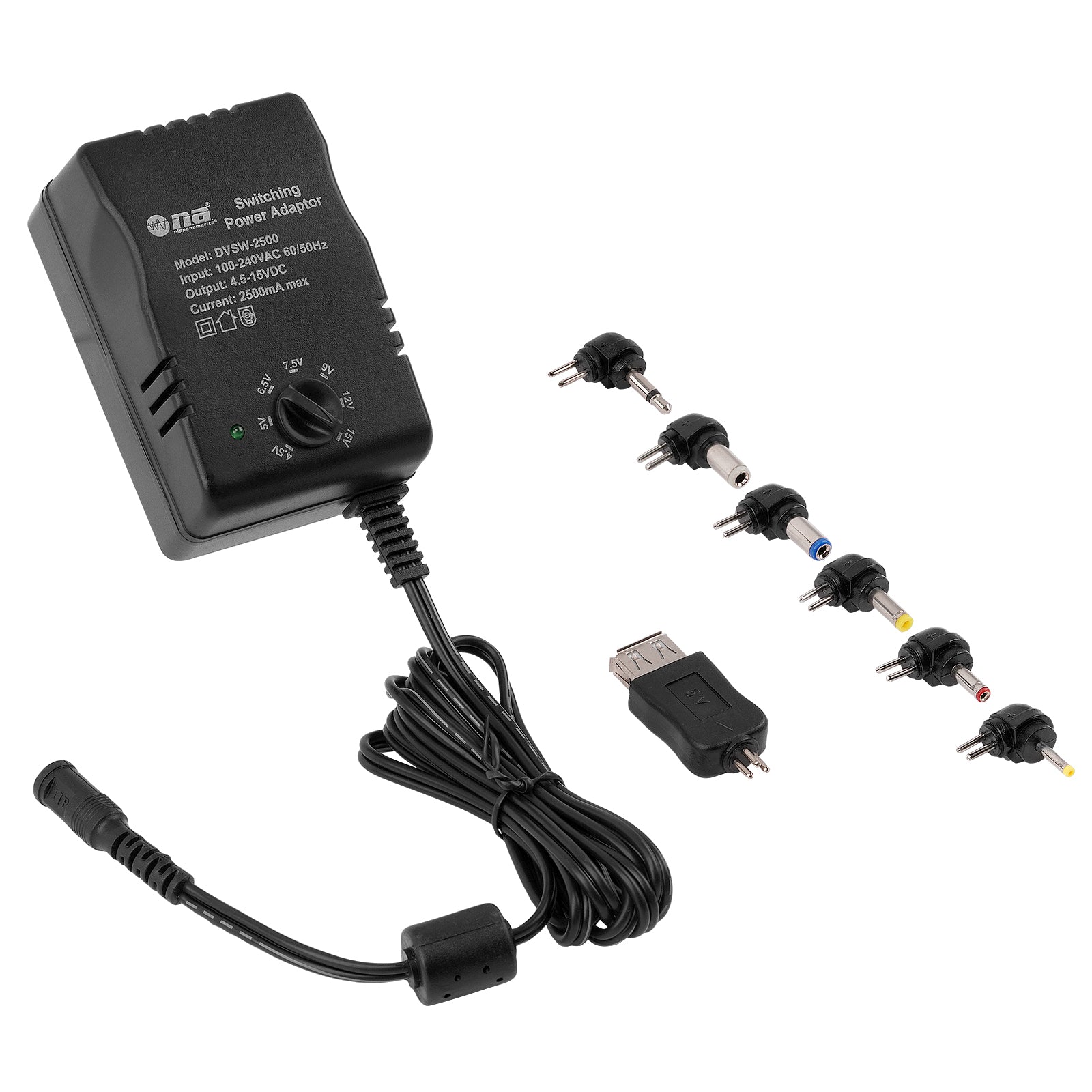 2500mA Switching Power Adapter (DVSW-2500) – NipponAmerica