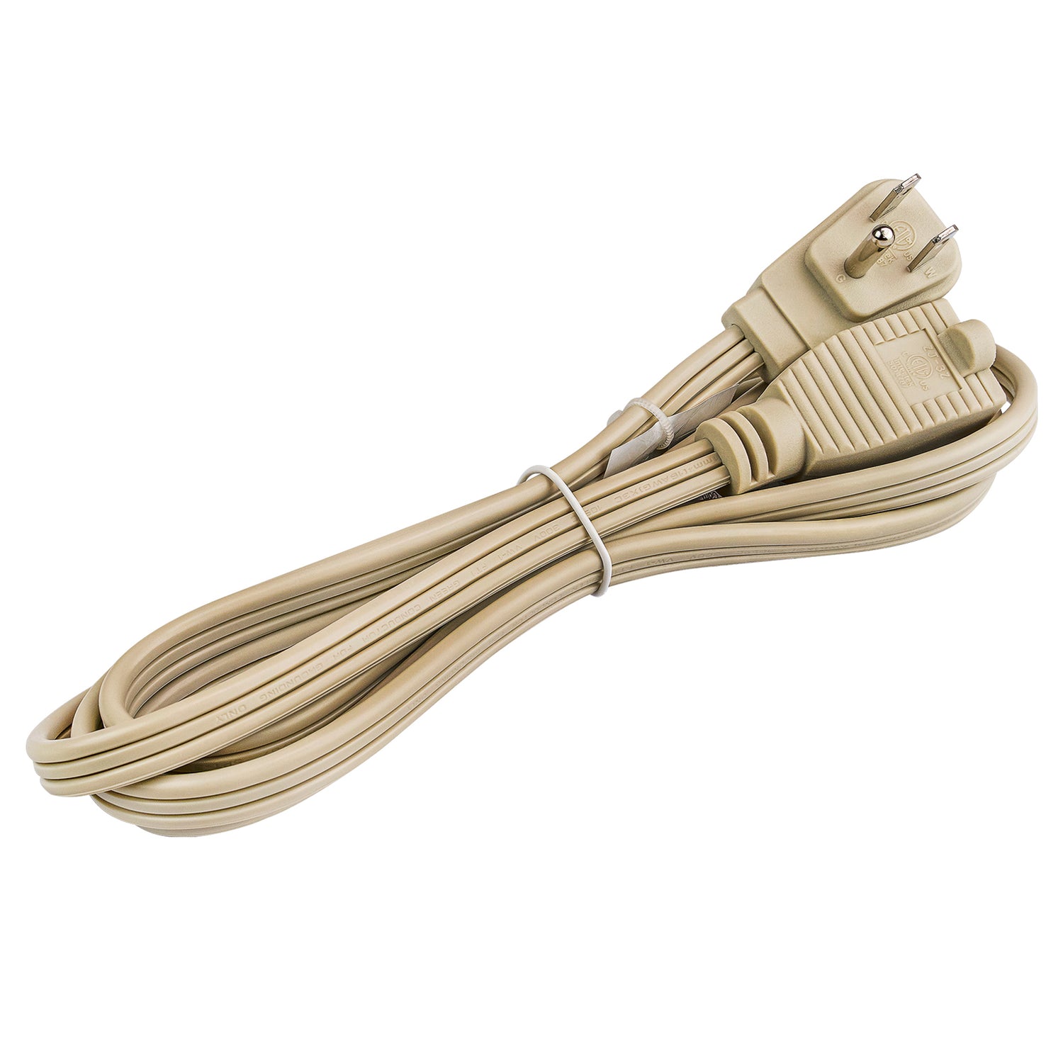 6’ Flat Cable with Flat Plug Extension Cord (EX-FLT316-6IVO)