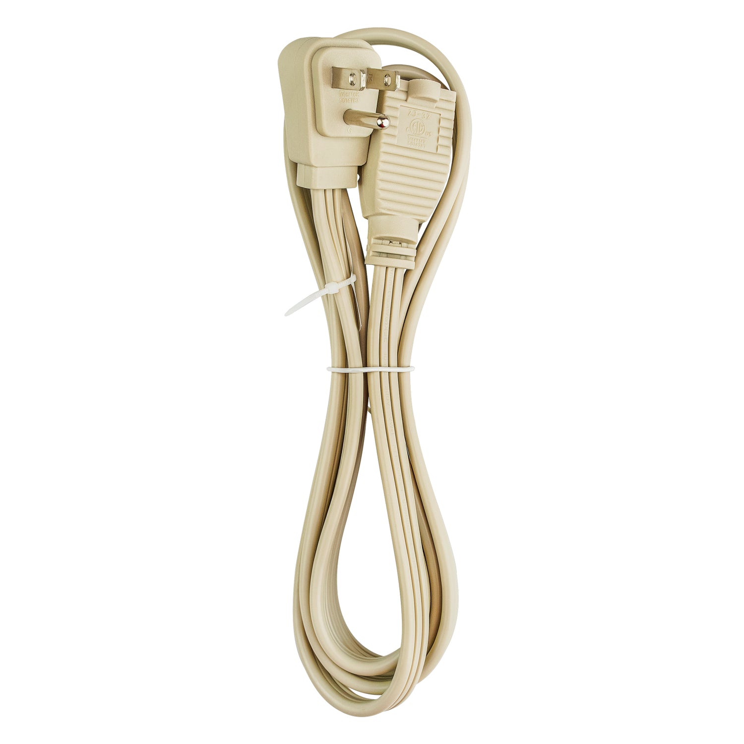 6’ Flat Cable with Flat Plug Extension Cord (EX-FLT316-6IVO)