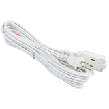 12’ Flat Plug Extension Cord (EX-ID216-12WHT)