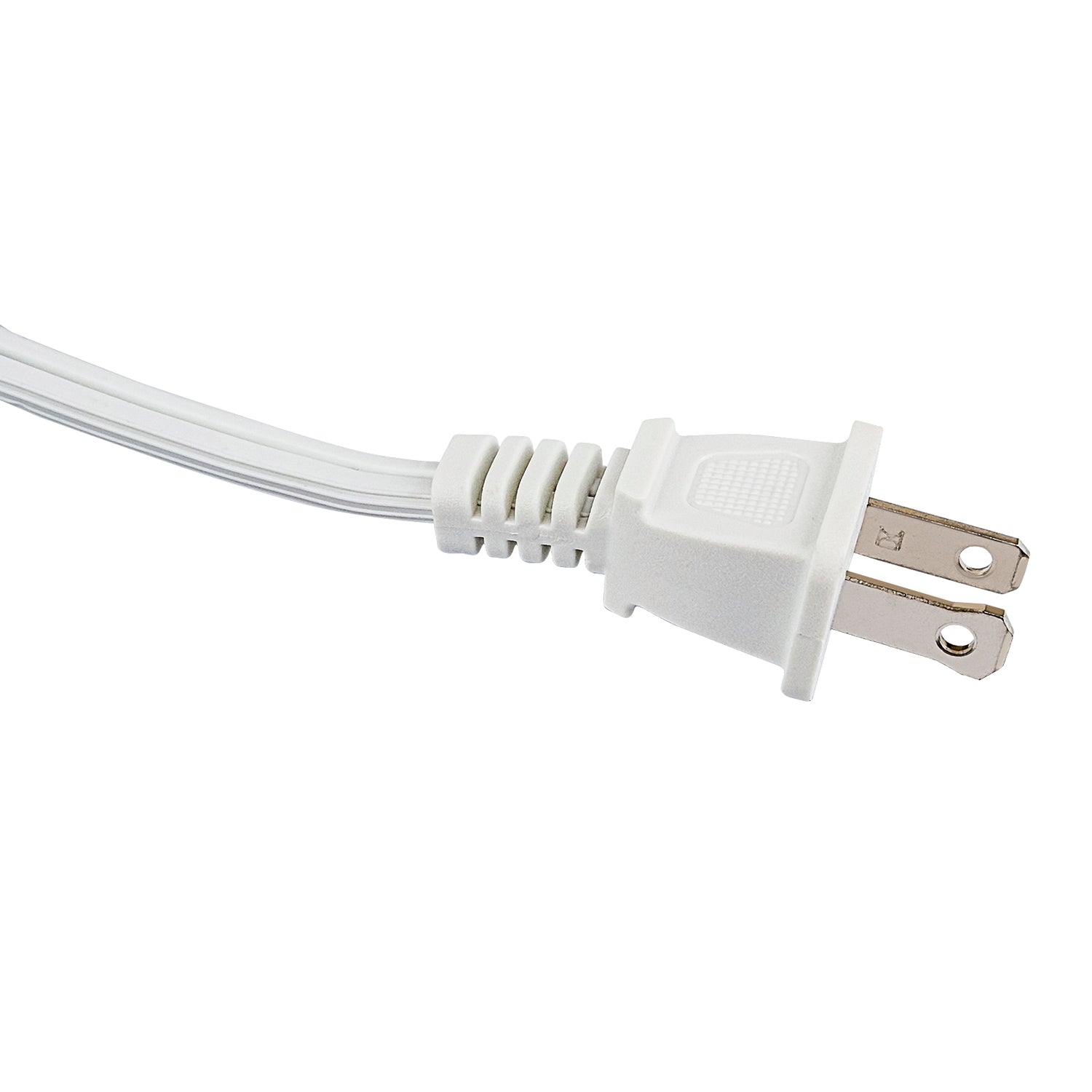 12’ Flat Plug Extension Cord (EX-ID216-12WHT)