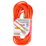 50’ Extension Cord with Power Indicator (EX-OD314-50ORG)