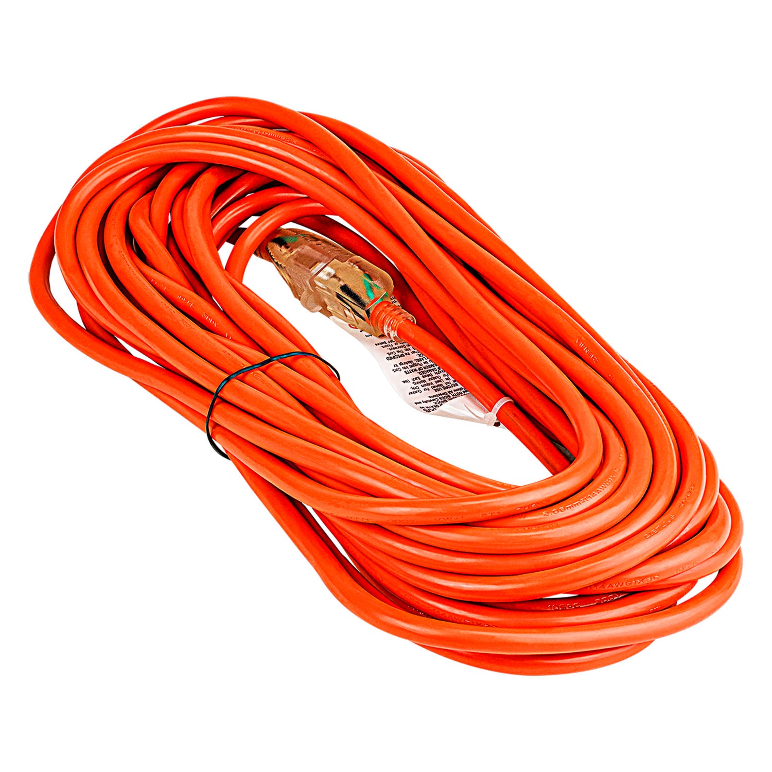 50’ Extension Cord with Power Indicator (EX-OD314-50ORG)
