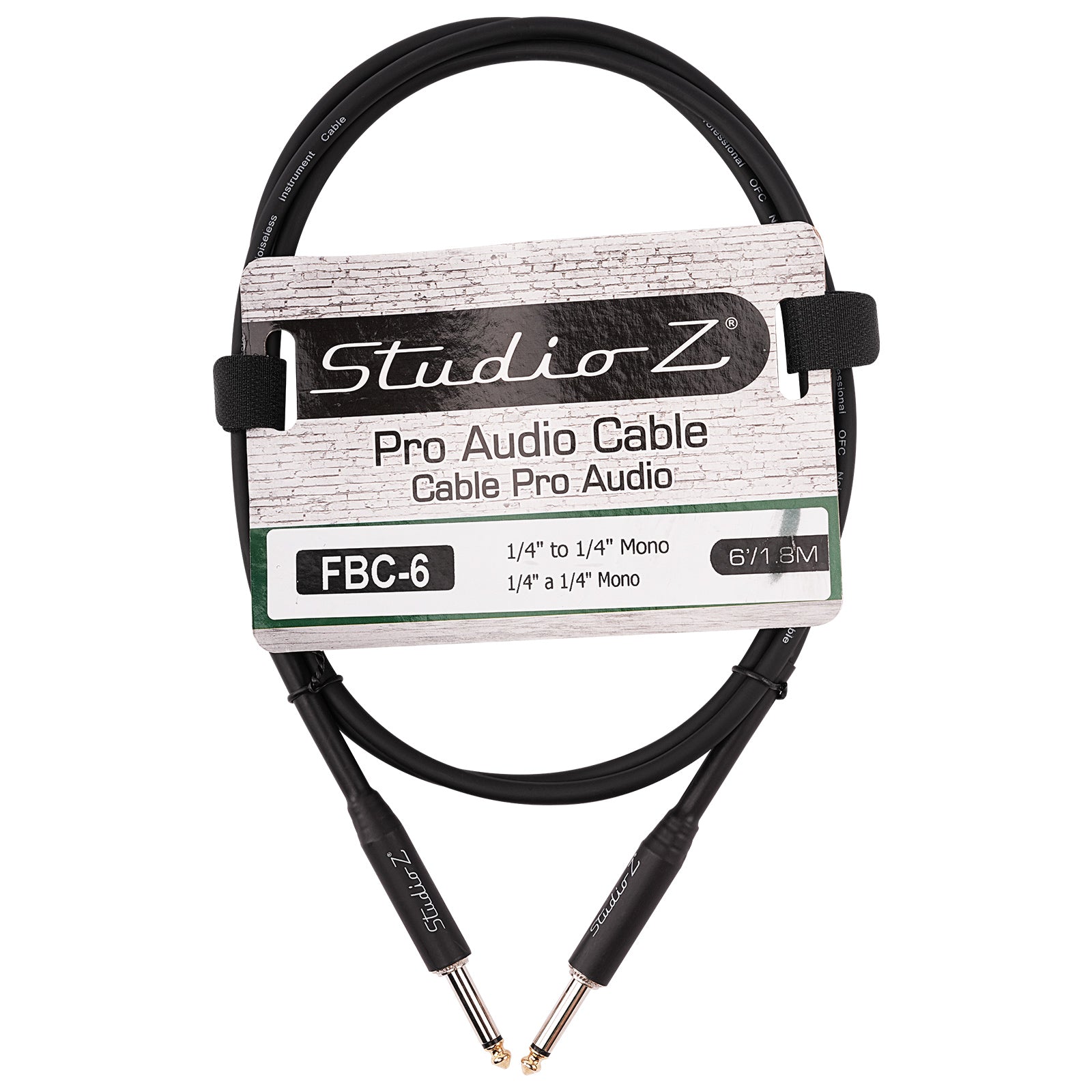 6 Ft 1/4” to 1/4” Mono Instrument Cable (FBC-6) – NipponAmerica