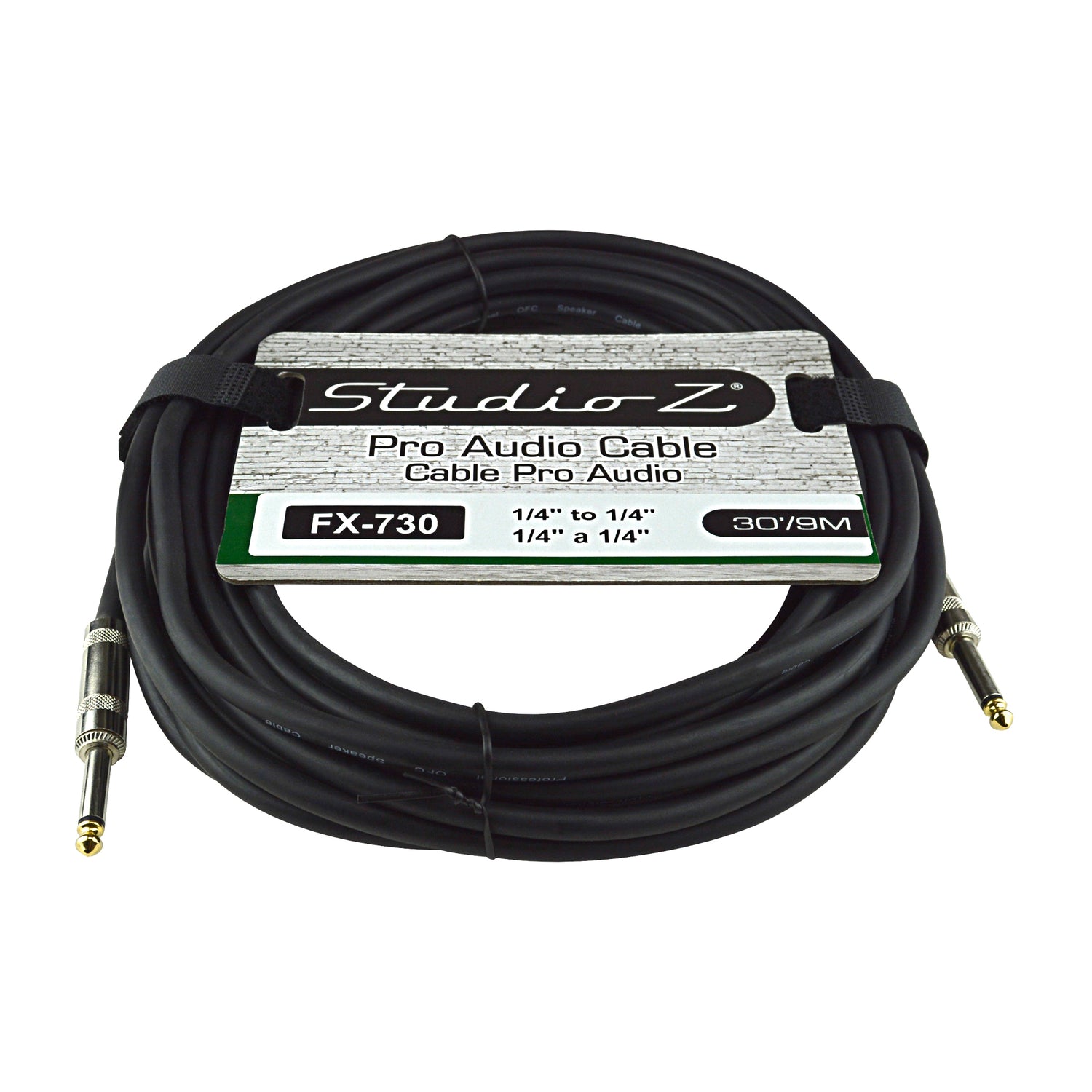 30 Ft 1/4” to 1/4” Instrument Cable (FX-730)