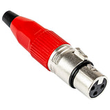 XLR Female Connector (FX-73 RED)