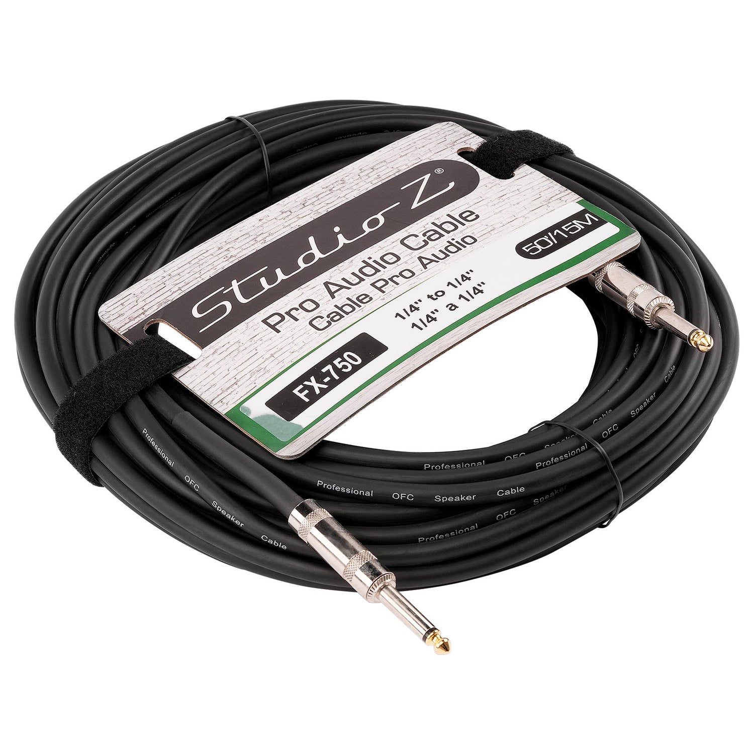 50 Ft 1/4” to 1/4” Instrument Cable (FX-750)