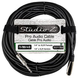 50Ft 1/4" to Female XLR Instrument Cable (FX-7M60-14-50)