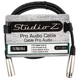 Male XLR to Female XLR Microphone Cable (FX-7M60-F60-6)