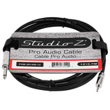 12Ft 3.5mm Plug to 1/4” Plug Accessory Cable (FXB-3514M-12)