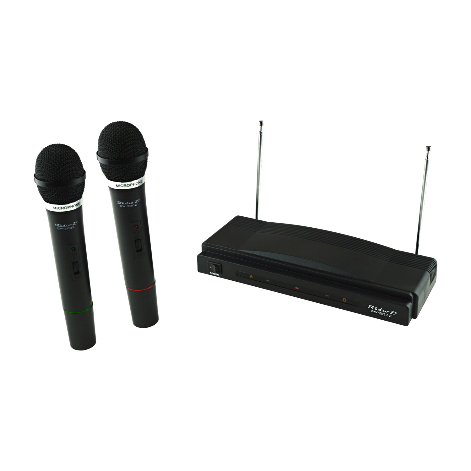 Dual Channel VHF Wireless Microphone System (GW-3002)