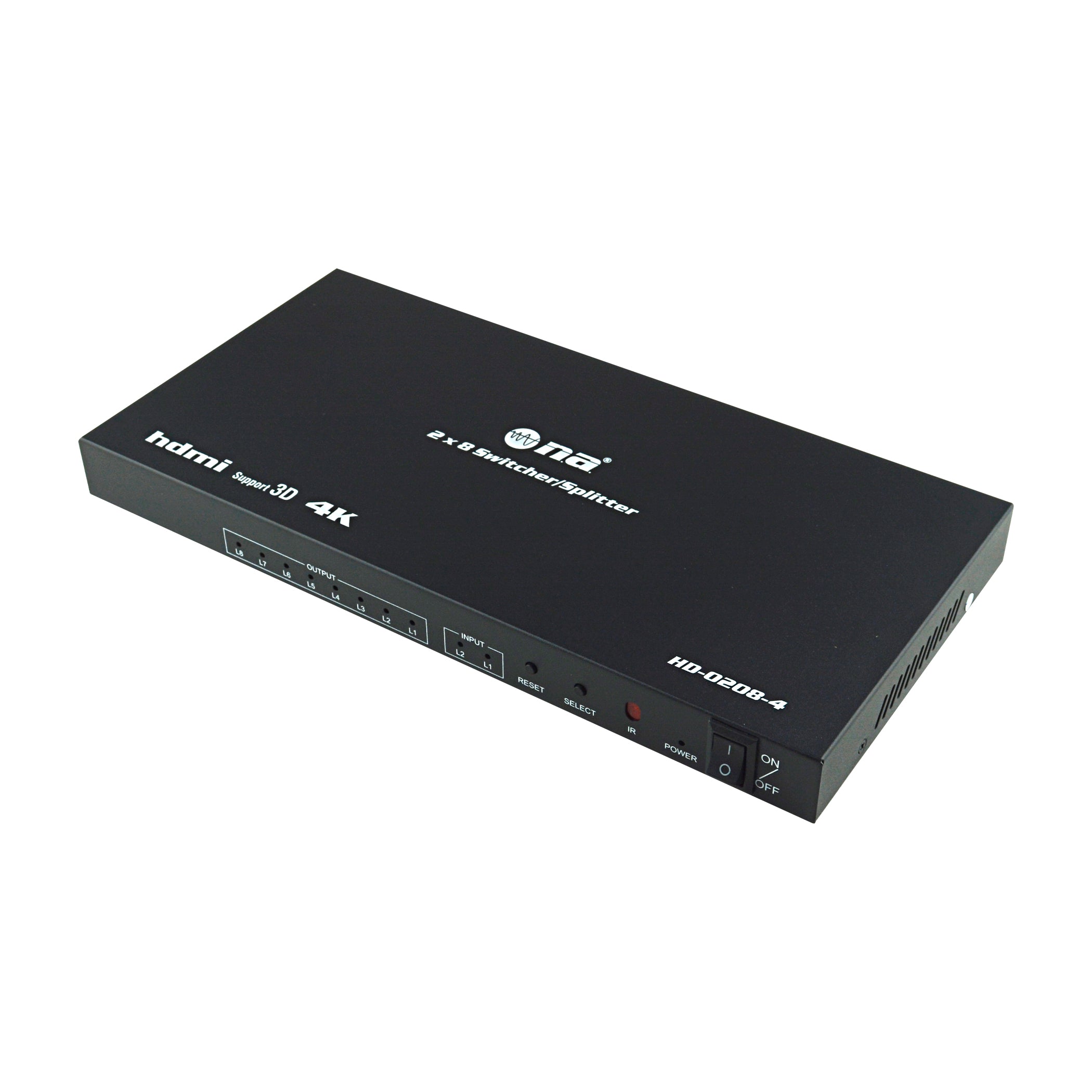 2 x 8 Switcher/Splitter (HD-0208-4K) – NipponAmerica