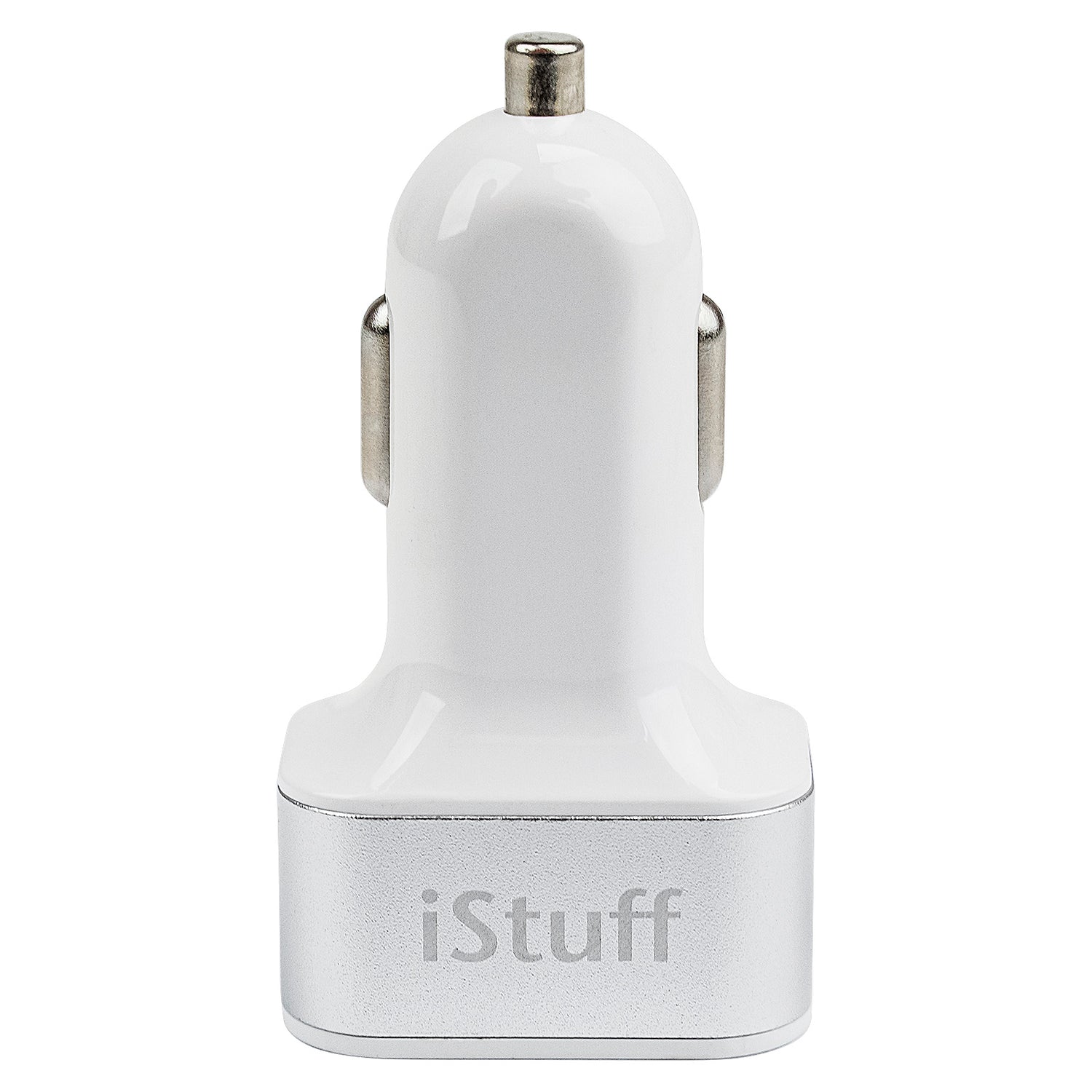 Dual USB Car Cigarette Lighter Adapter (ICL-200U-SLV)