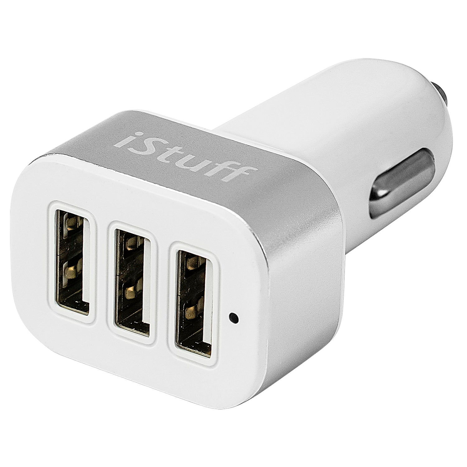 Triple USB Car Cigarette Lighter Adapter (ICL-300U-SLV)