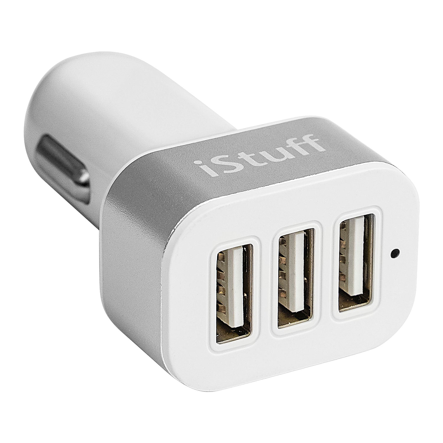 Triple USB Car Cigarette Lighter Adapter (ICL-300U-SLV)