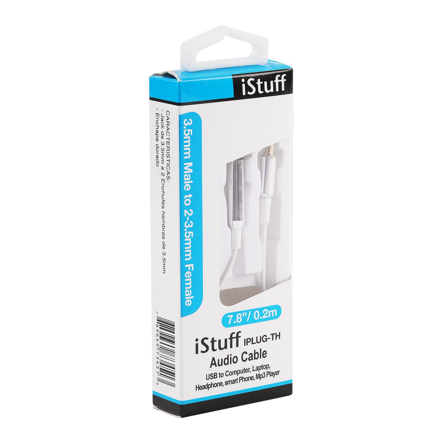 3.5mm Male Jack Plug to Dual 3.5mm Female Plug (IPLUG-TH)