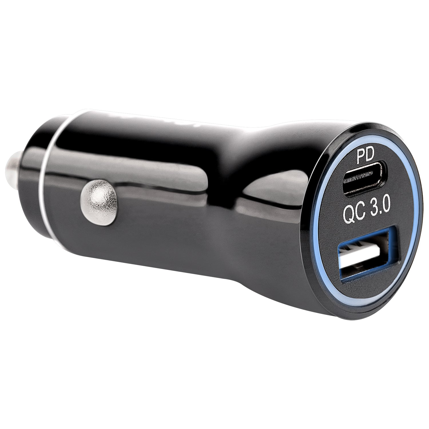 PD & QC3.0 18W Dual USB Car Charger (IPOWER-1USC-BLK)