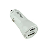 PD & QC3.0 18W Dual USB Car Charger (IPOWER-1USC-WHT)