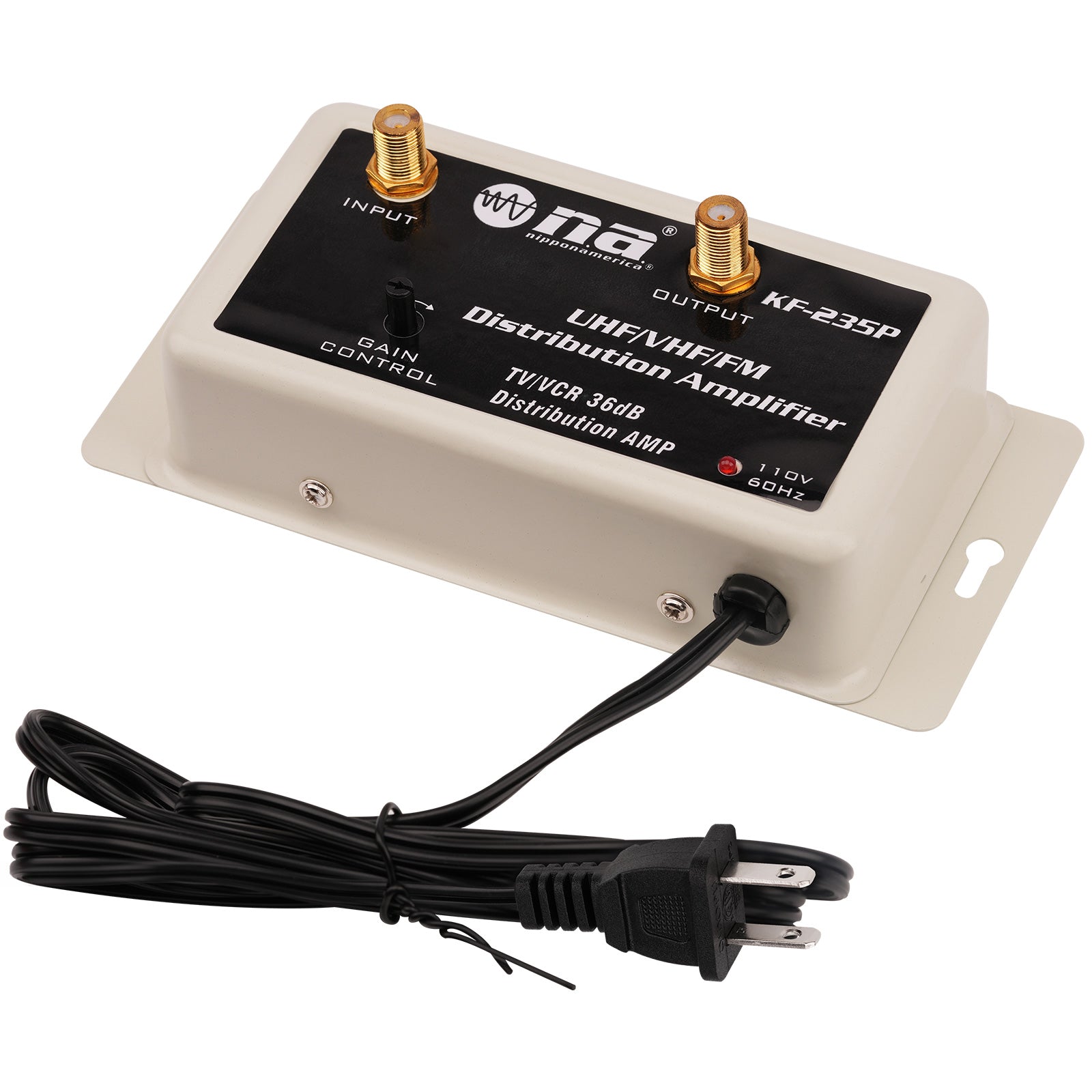 36dB TV/VCR Antenna Distribution Signal Amplifier (KF-235P