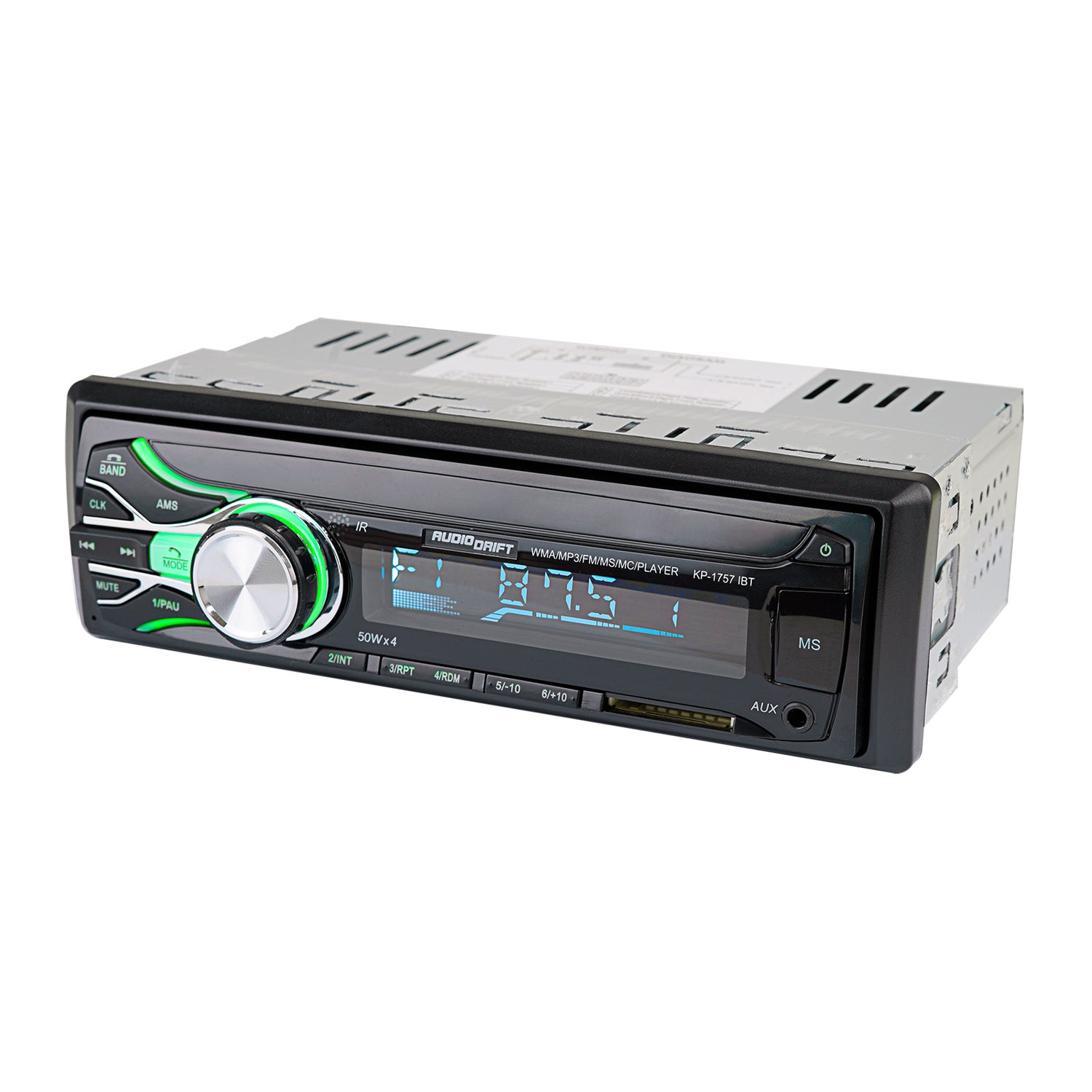 Multimedia Car Radio with Multi-Color Illumination (KP-1757IBT)