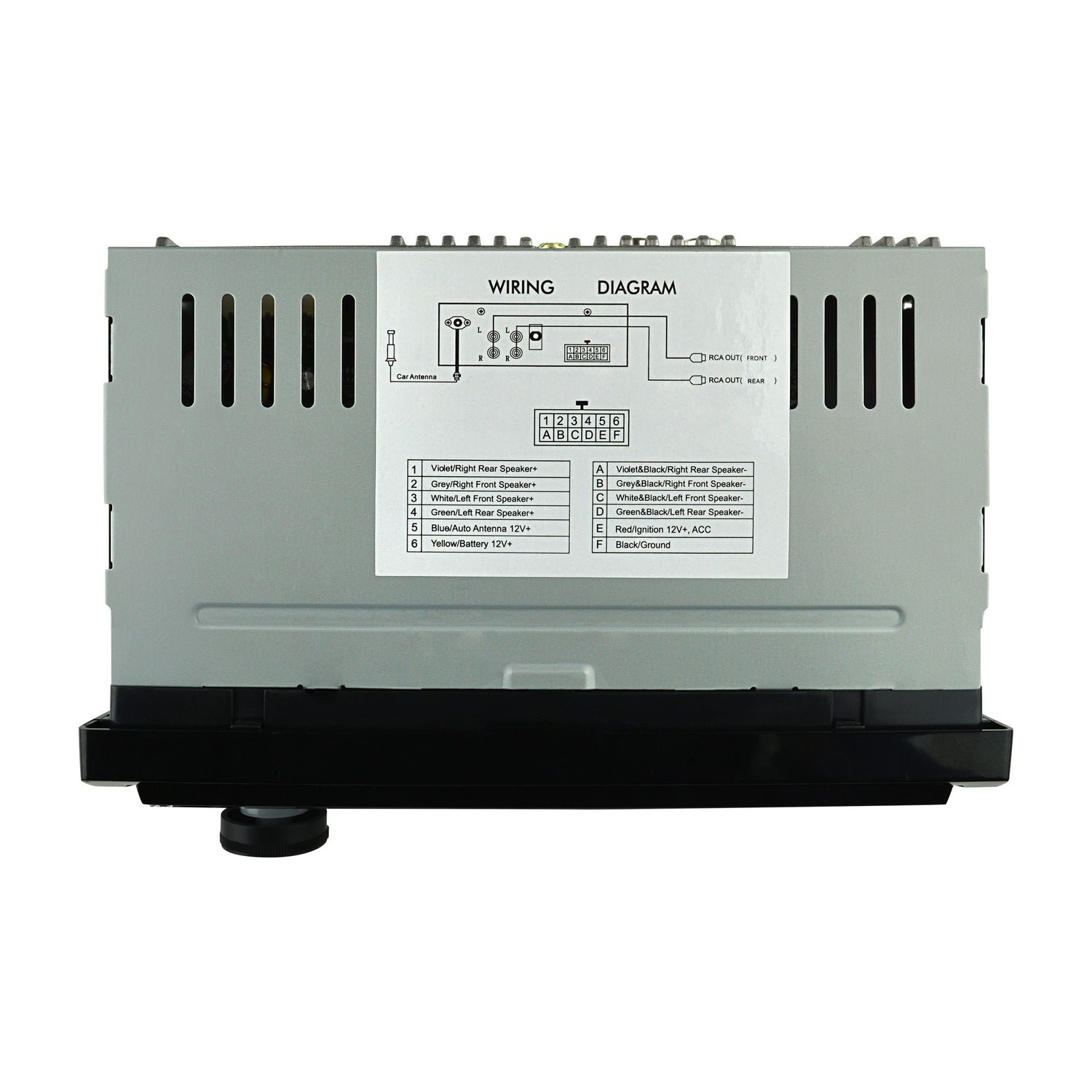 Detachable Single DIN LCD Car Radio (KP-1767DFB)