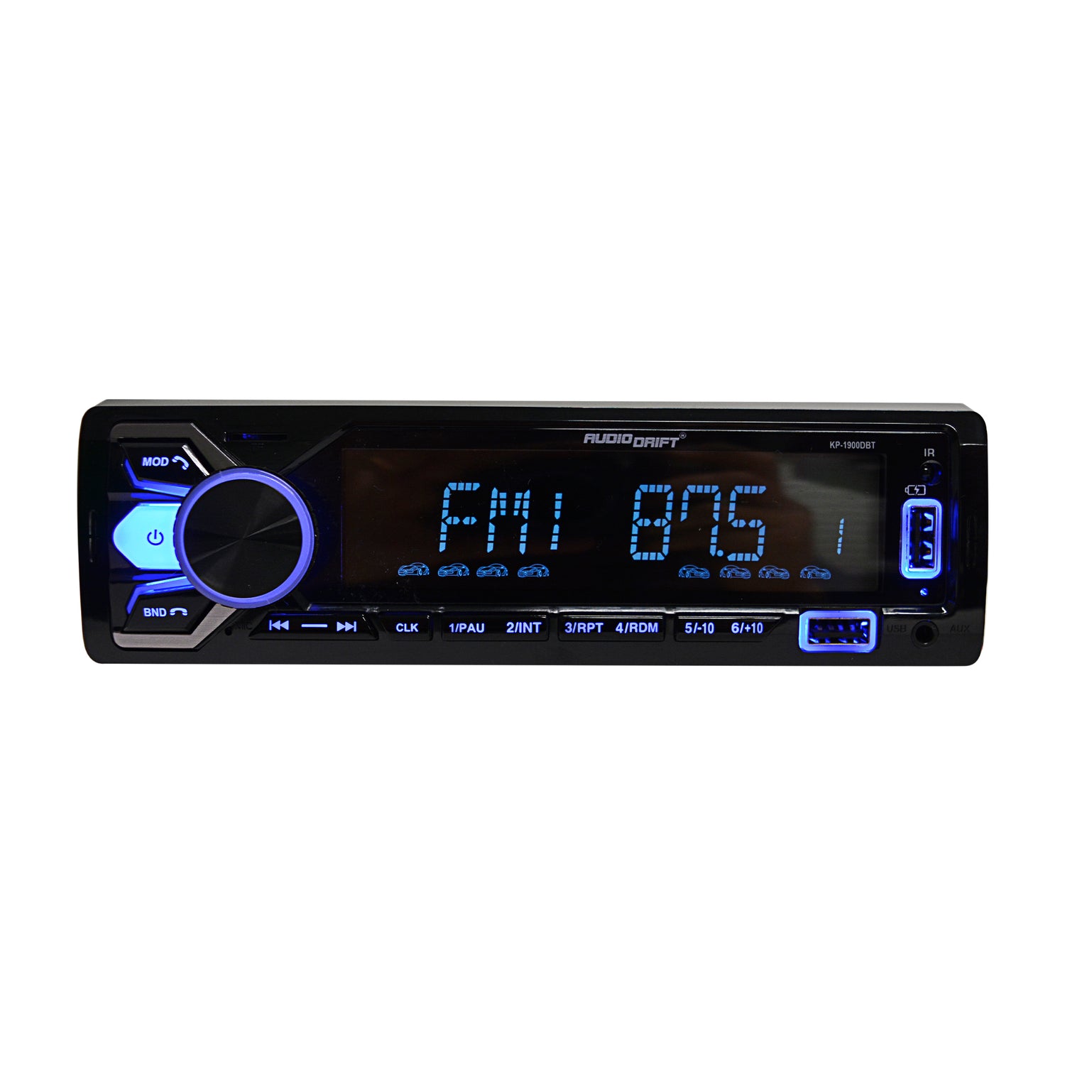 Single DIN LCD Car Radio (KP-1900DBT)