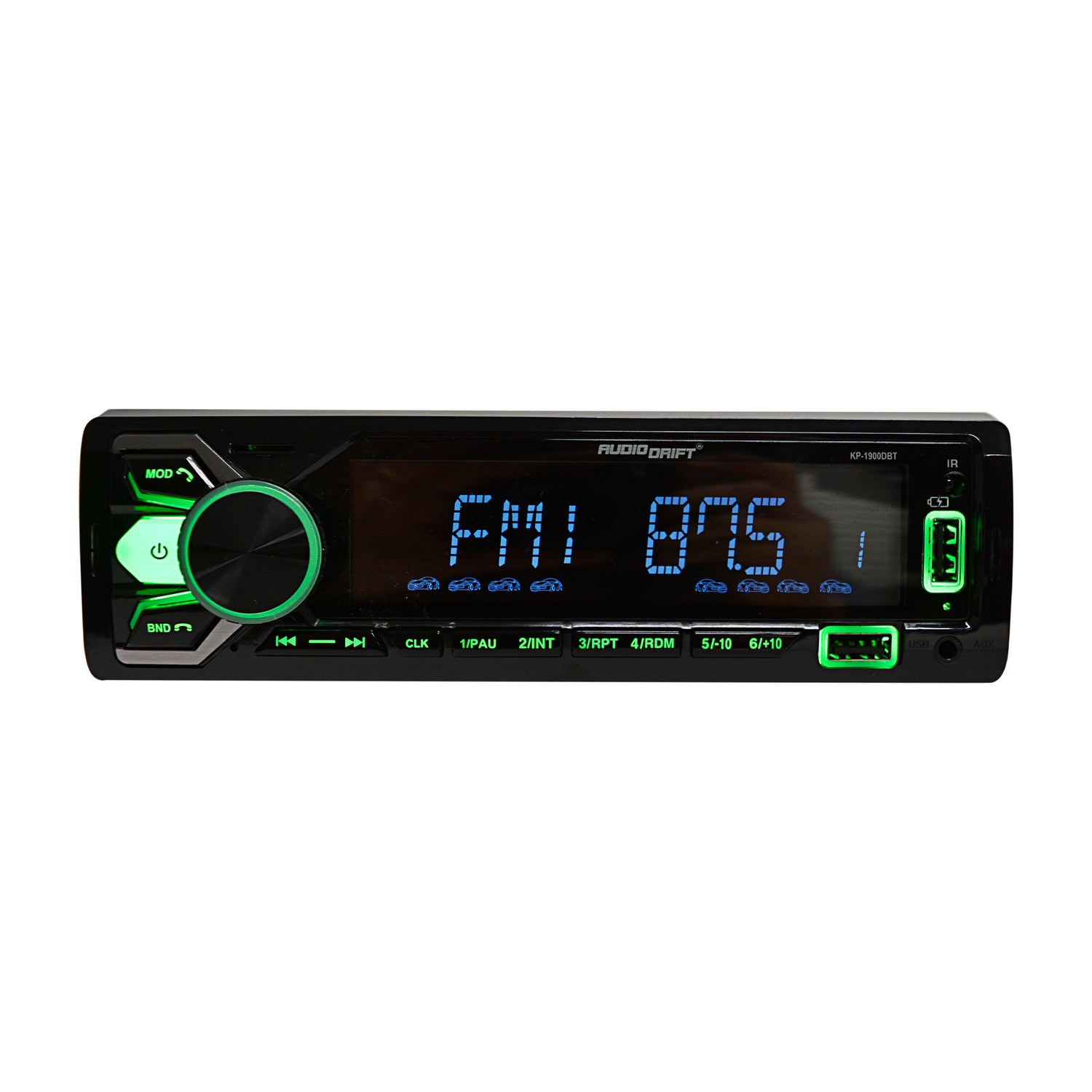 Single DIN LCD Car Radio (KP-1900DBT)