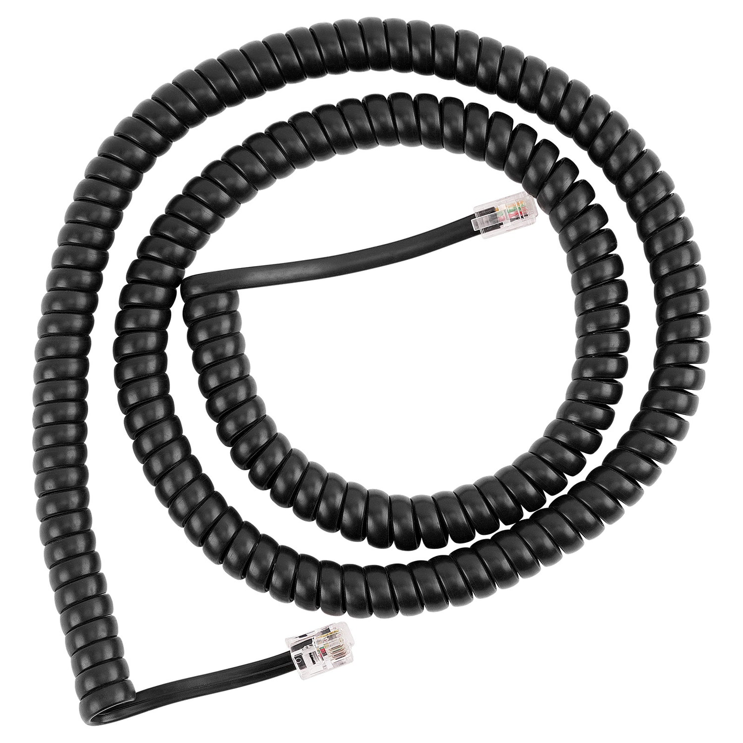 Modular Handset Coiled Cord(KR-209-15 BLK)