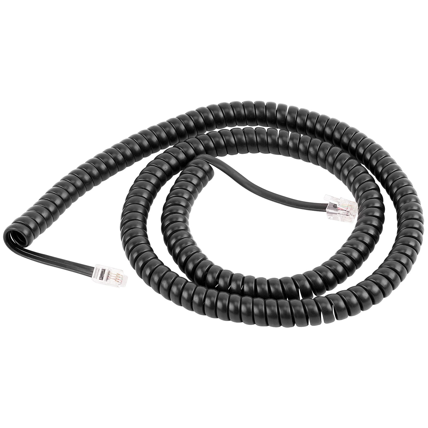 Modular Handset Coiled Cord(KR-209-15 BLK)