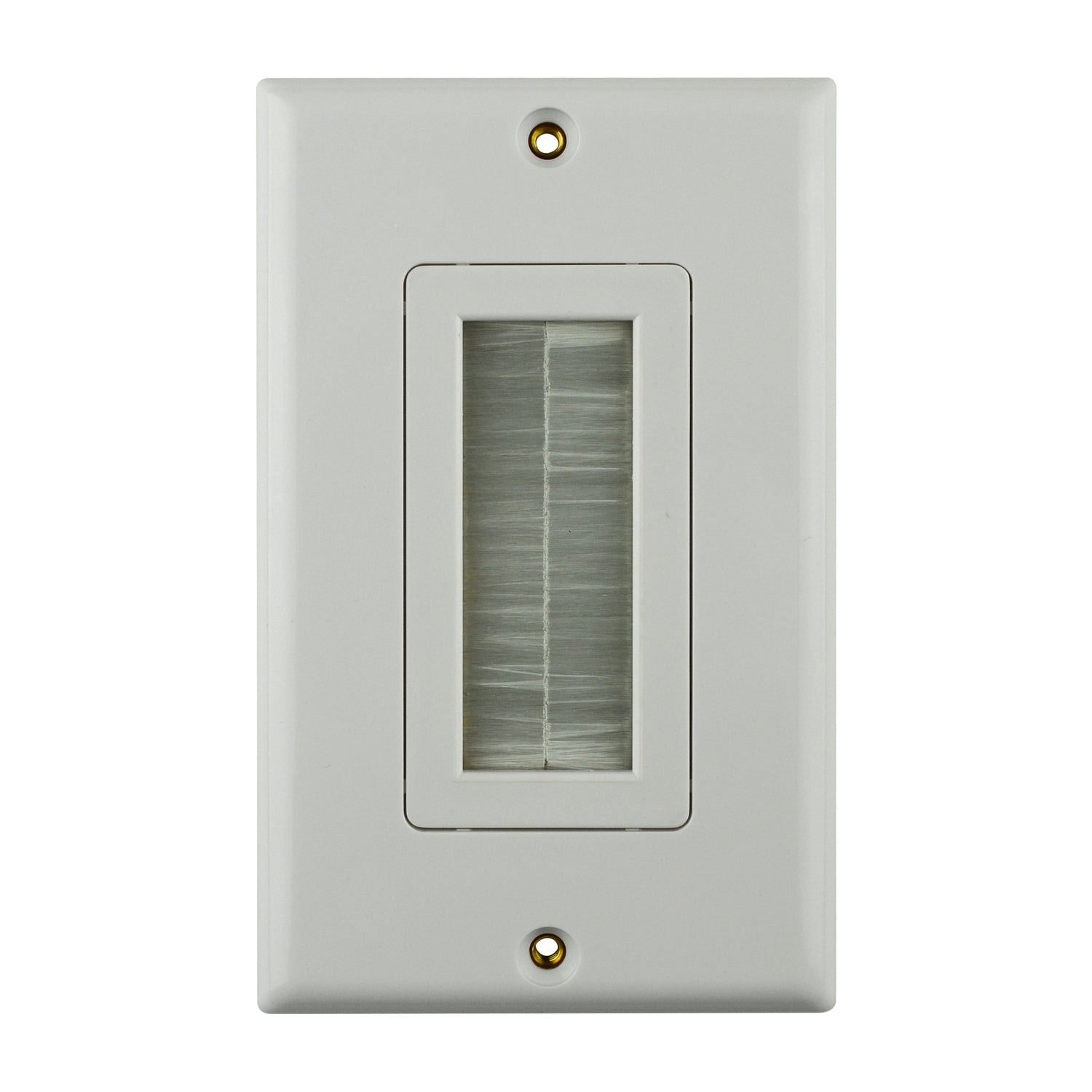 Brush Wall Plate White (KR-U100-WHT)