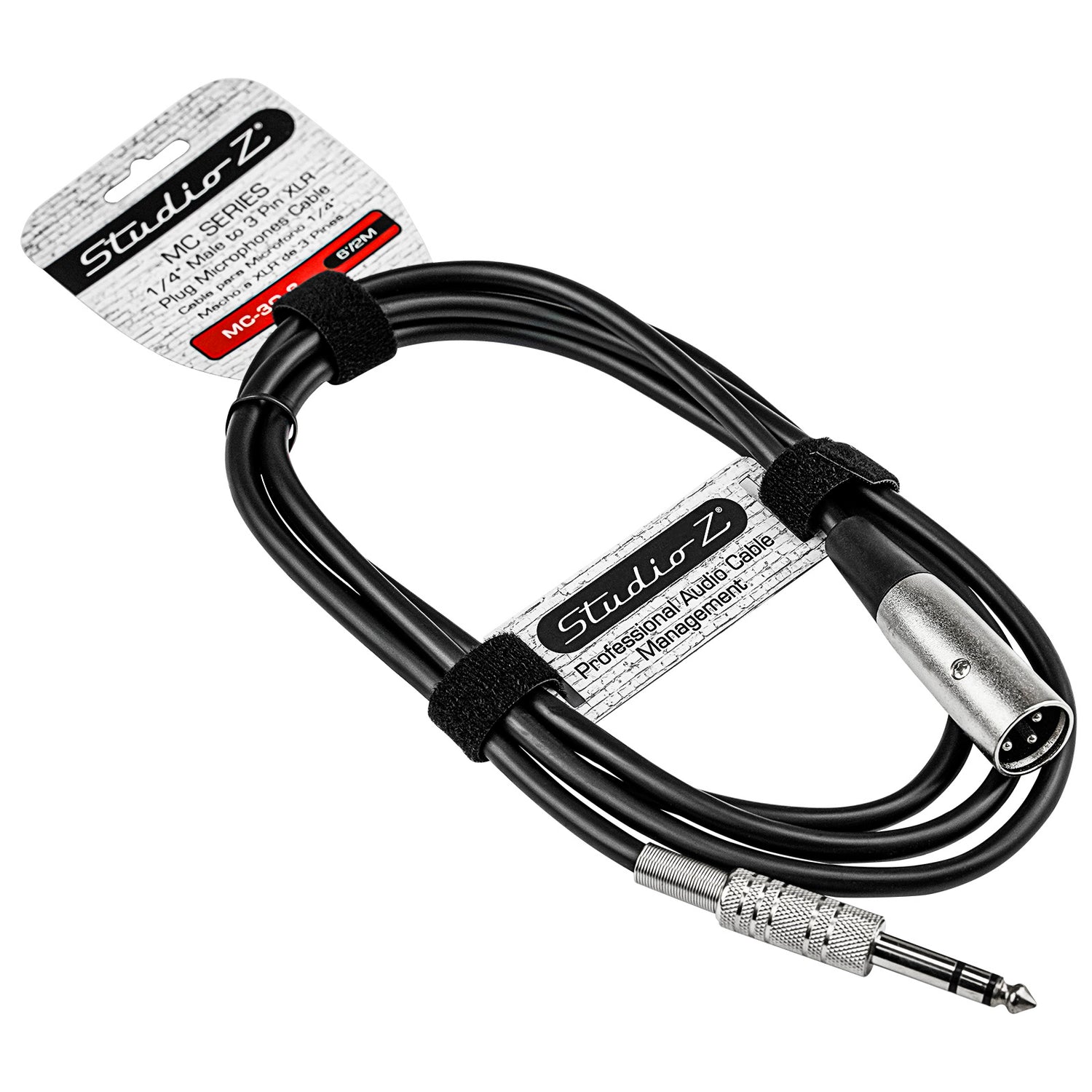 6Ft  1/4” Mono Plug to 3 Pin XLR Plug Cable (MC-30-6)