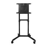 37"~70" Rolling TV Floor Stand, with Shelf (MFLR-3770R)