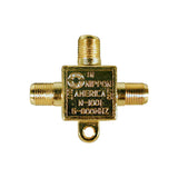 Mini 2-Way CATV “F” Type Gold Splitter (N-1001G)