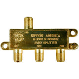 3-Way CATV “F” Type Gold Splitter (N-1003G)