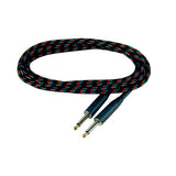 1/4” to 1/4” Professional Woven Instrument Cable, with Gold Tips (N-112CL)
