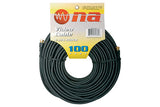50FT RG-6 Black Video Cable with Twist-On Connector (N-214-50GB)