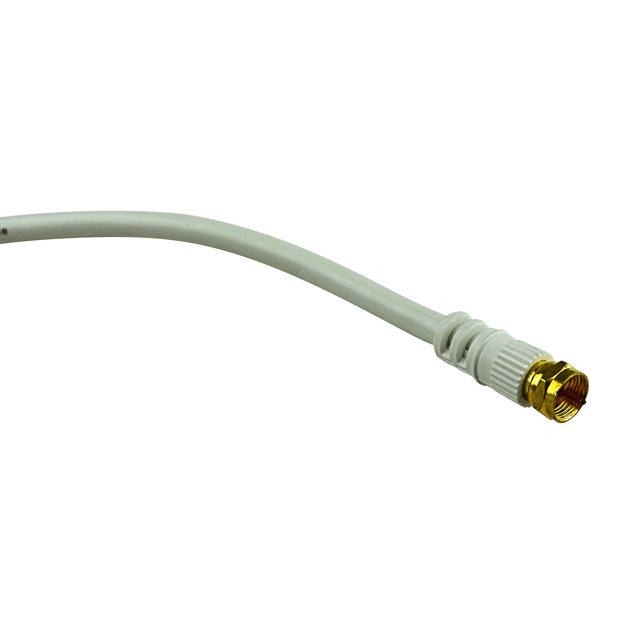 100FT RG-6 White Video Cable with Twist-On Connector (N-214-100GW