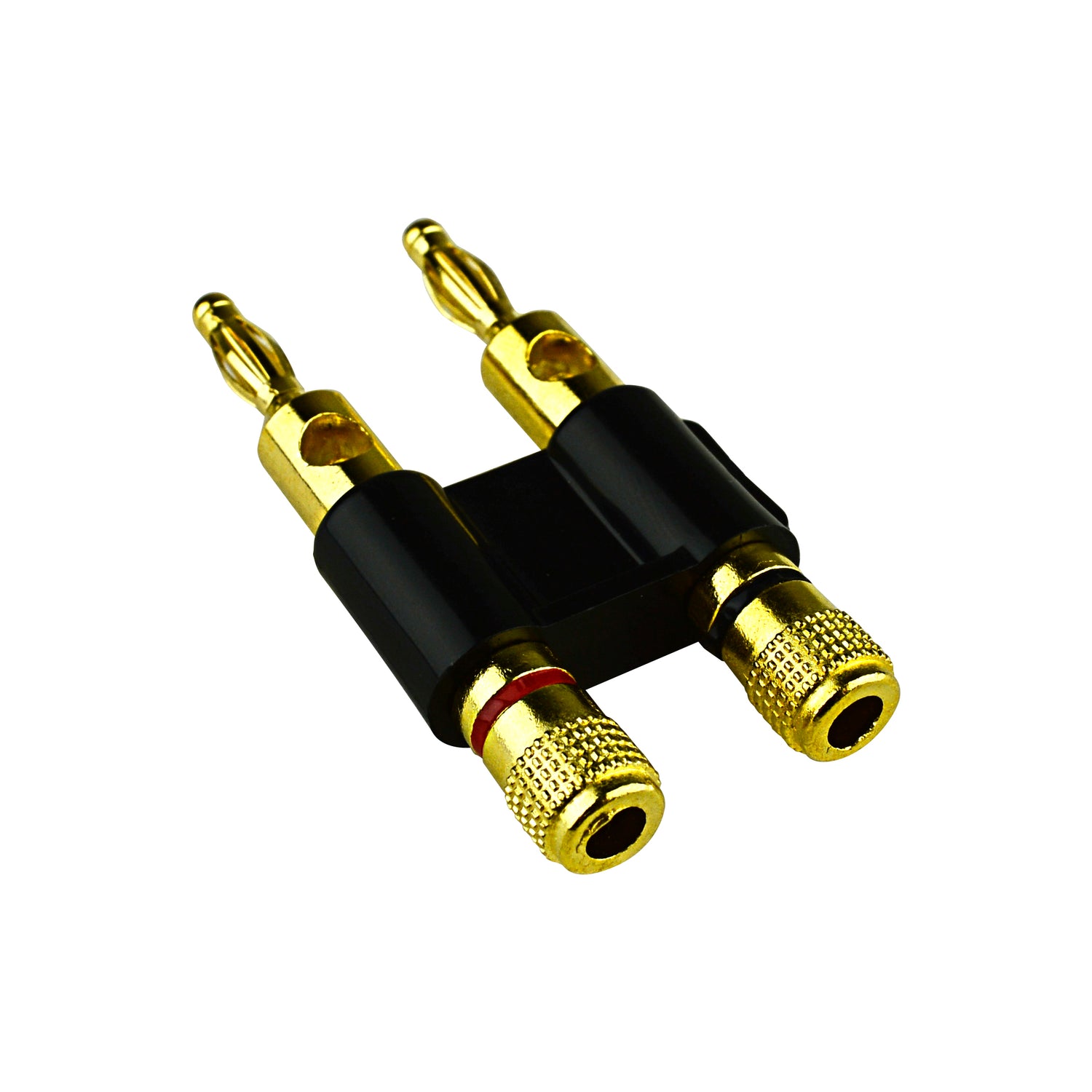 Dual Speaker Banana Plug with Black (NB-417 BLK)
