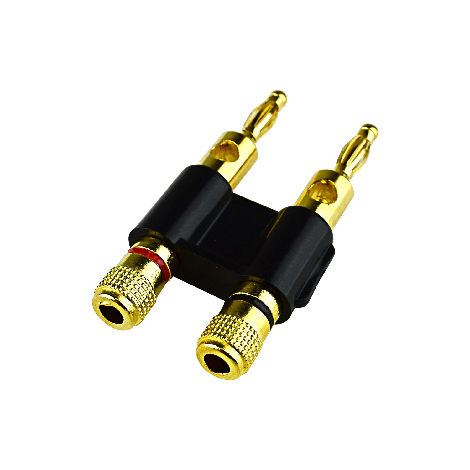 Dual Speaker Banana Plug with Black (NB-417 BLK)