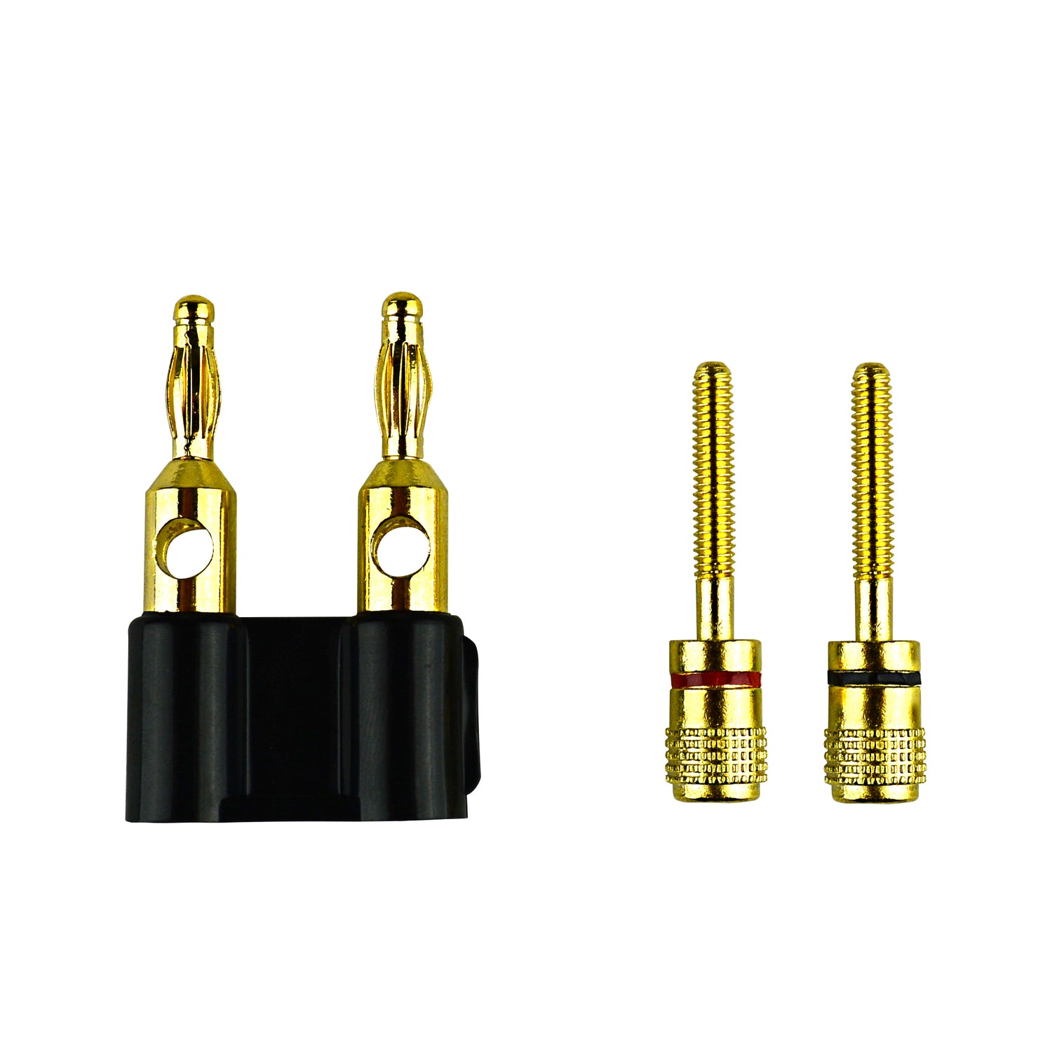 Dual Speaker Banana Plug with Black (NB-417 BLK)