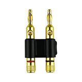 Dual Speaker Banana Plug with Black (NB-417 BLK)
