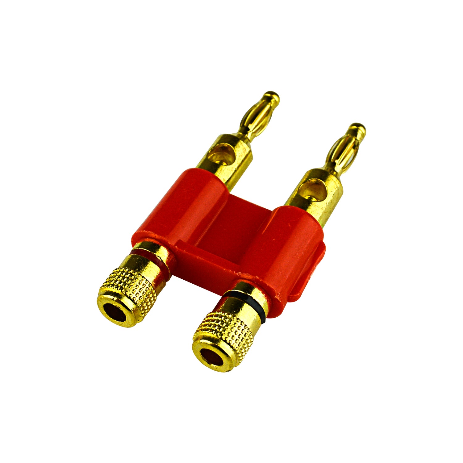 Dual Speaker Banana Plug with Red (NB-417 RED)
